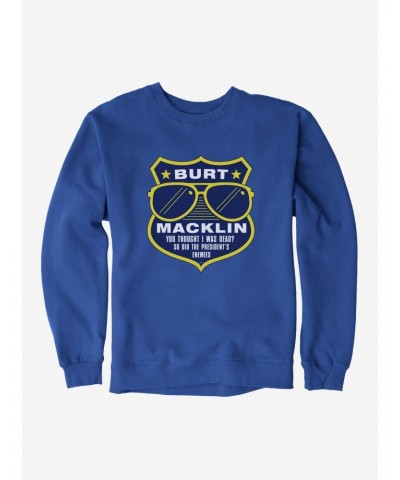 Parks And Recreation Burt Macklin Badge Sweatshirt $8.01 Sweatshirts