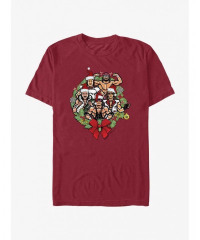 WWE Holiday Legends Wreath T-Shirt $7.65 T-Shirts