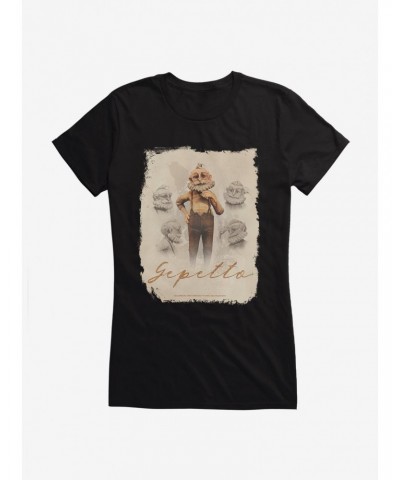 Netflix Pinocchio Gepetto Poster Girls T-Shirt $7.84 T-Shirts