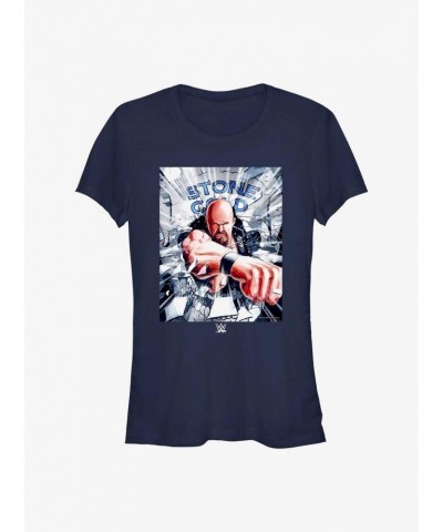 WWE Stone Cold Steve Austin Poster Girls T-Shirt $9.16 T-Shirts
