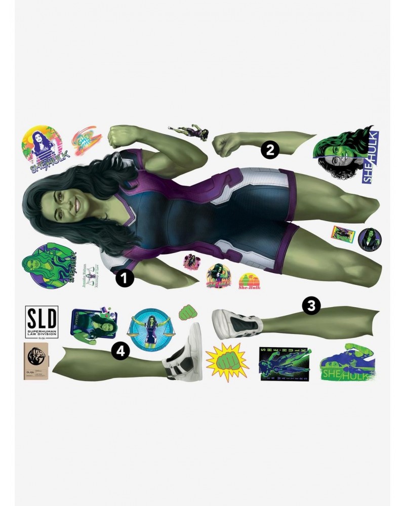 Marvel She-Hulk Giant Peel & Stick Wall Decals $11.23 Decals