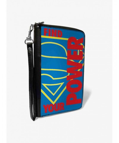 DC Comics Superman Shield Find Your Power Zip Around Wallet $15.36 Wallets