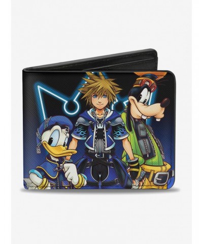 Disney Kingdom Hearts II Donald Wisdom Form Sora And Goofy Bi-Fold Wallet $6.24 Wallets